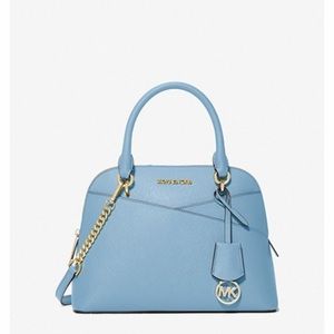 Michael Kors Jet Set Travel Medium Saffiano
Leather Dome Satchel